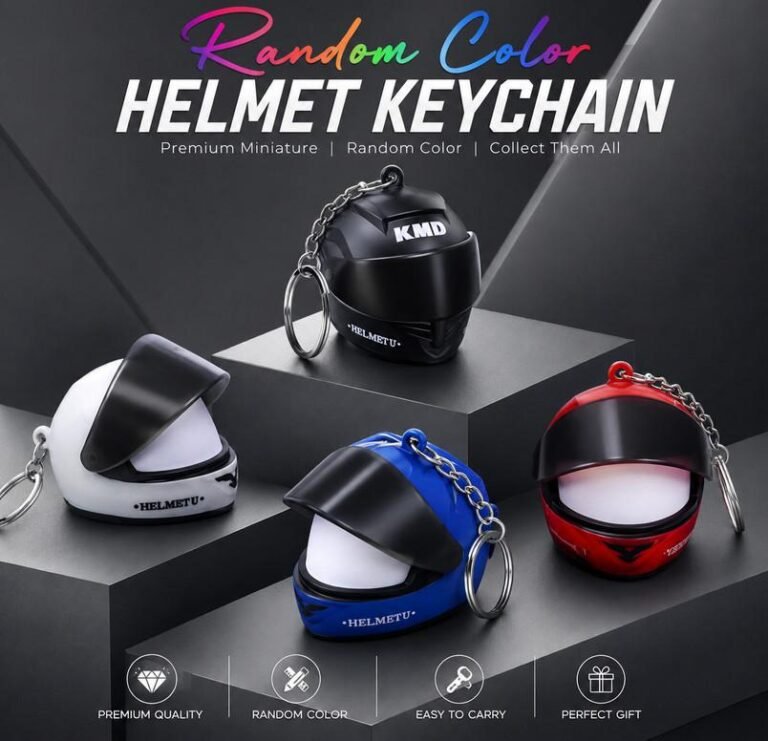 Helmet Keychain With Light